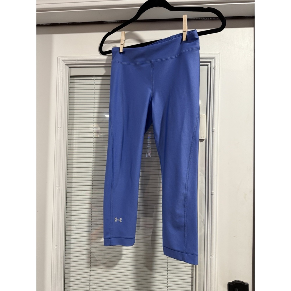 Blue Under Armour Capris Compression Heat Gear Women's Size Small